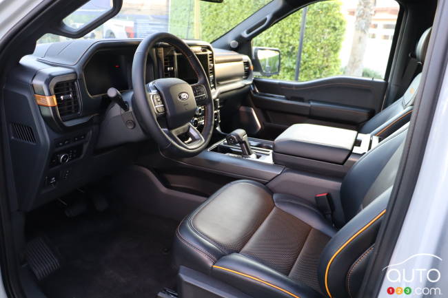2024 Ford F-150 Tremor, first row