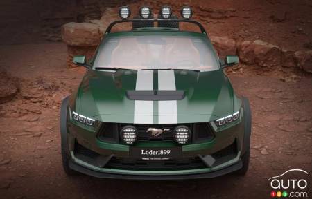 The Mustang Shelby GT350 off-road concept, front