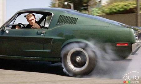 Steve McQueen and the 1968 Ford Mustang in Bullitt