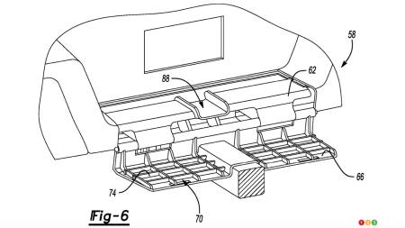 Patent sketch for multifunctional tailgate, fig. 6