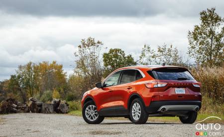 2020 Ford Escape, three-quarters rear