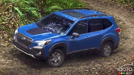 Subaru Forester Wilderness 2022, de haut