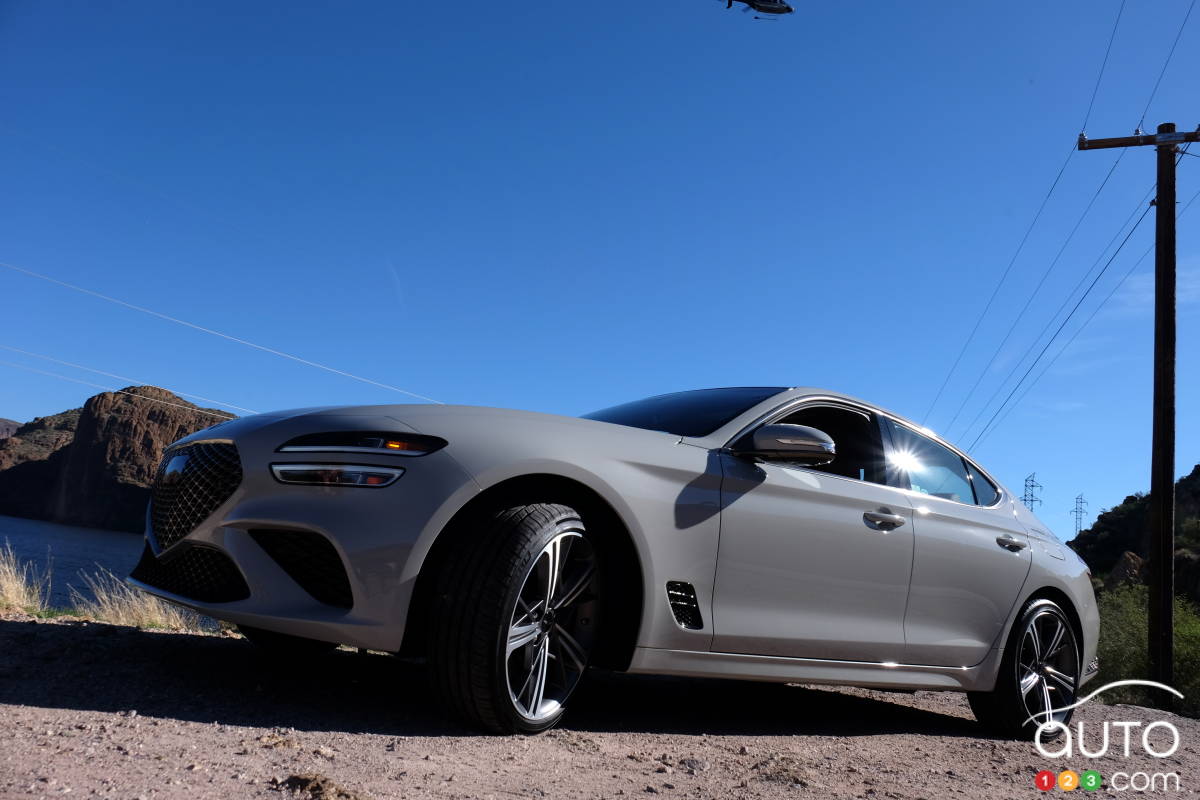 Exterior design of 2024 Genesis G70