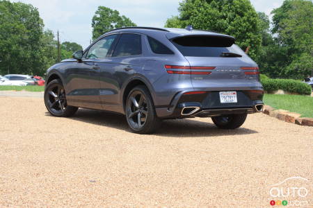 Le Genesis GV70 2026, trois quarts arrière