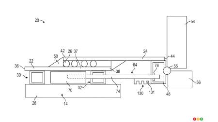 Patent image for a bed extender for a pickup truck, fig. 4