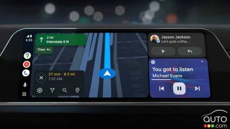 Google's Android Auto interface