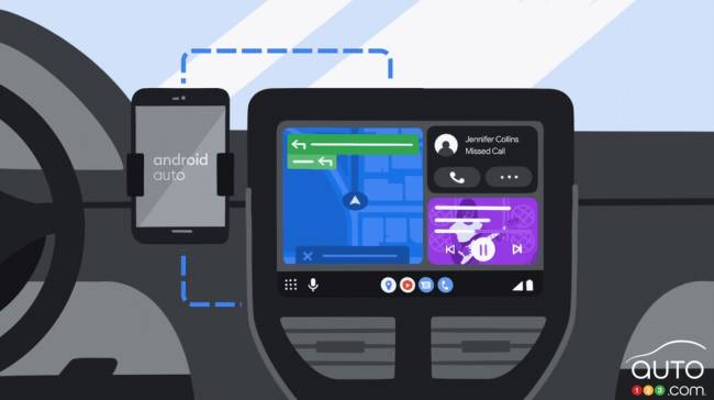 Google's new Android Auto interface, fig. 2