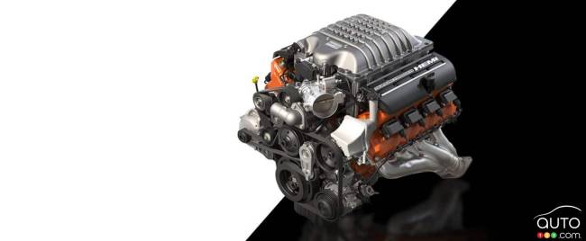 The 5.7L HEMI V8 engine