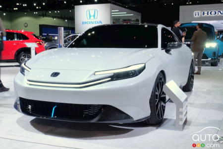 The Honda Prelude concept, at the 2023 Los Angeles Auto Show