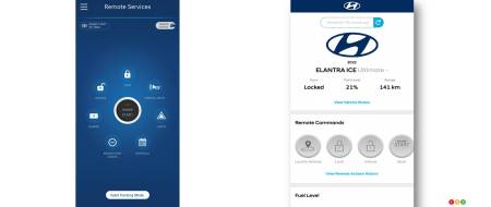 L'interface Hyundai Bluelink