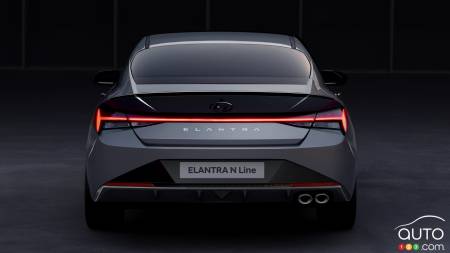 Hyundai Elantra N Line 2021, arrière