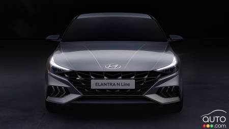 2021 Hyundai Elantra N Line, front