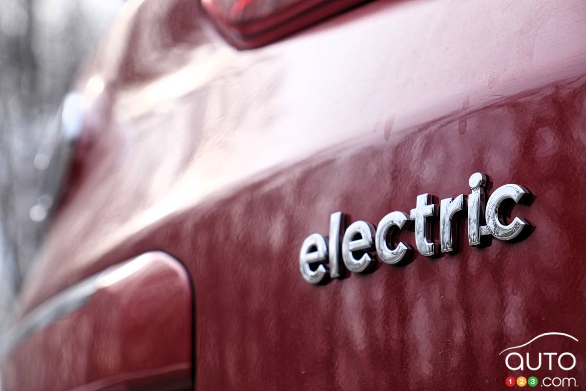 Écusson sur le Hyundai Kona EV