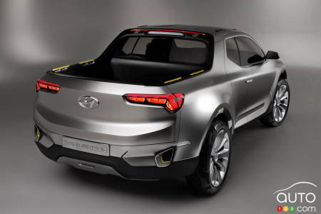 Prototype Hyundai Santa Cruz, trois quarts arrière