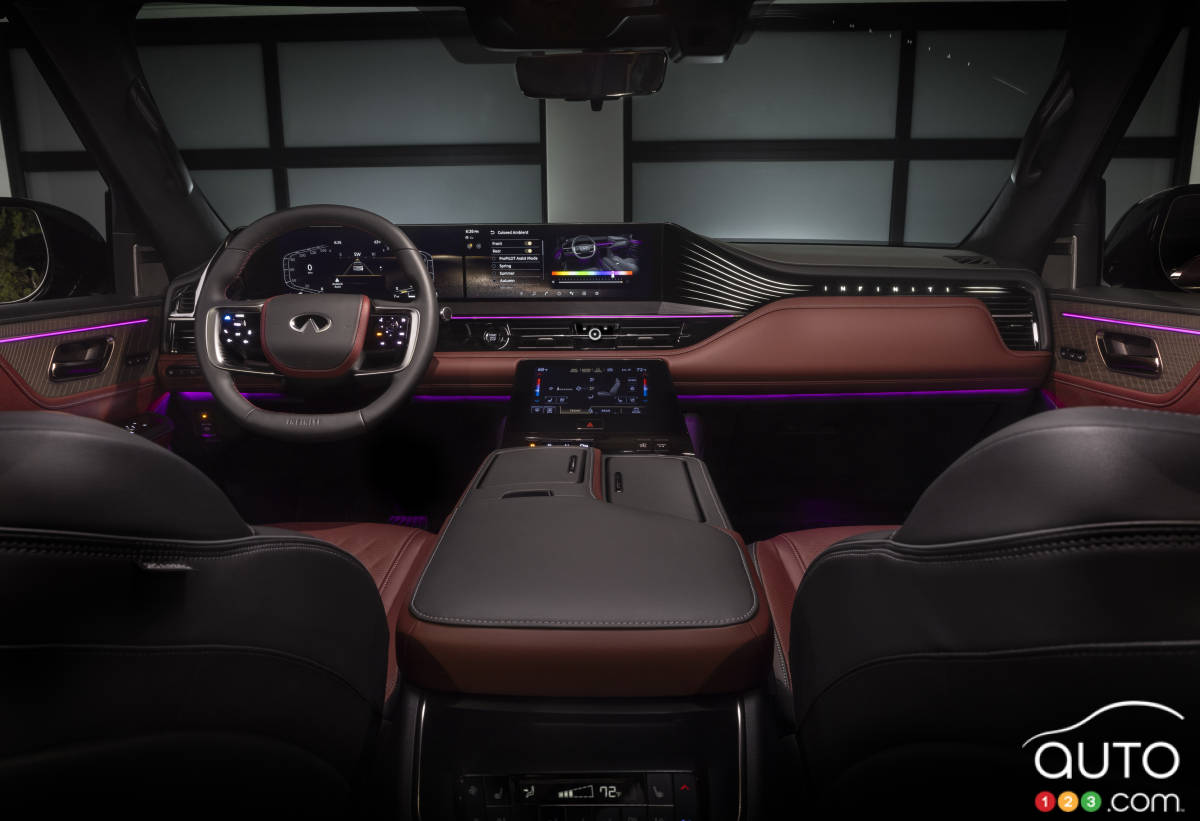 Infiniti QX80 2025, intérieur