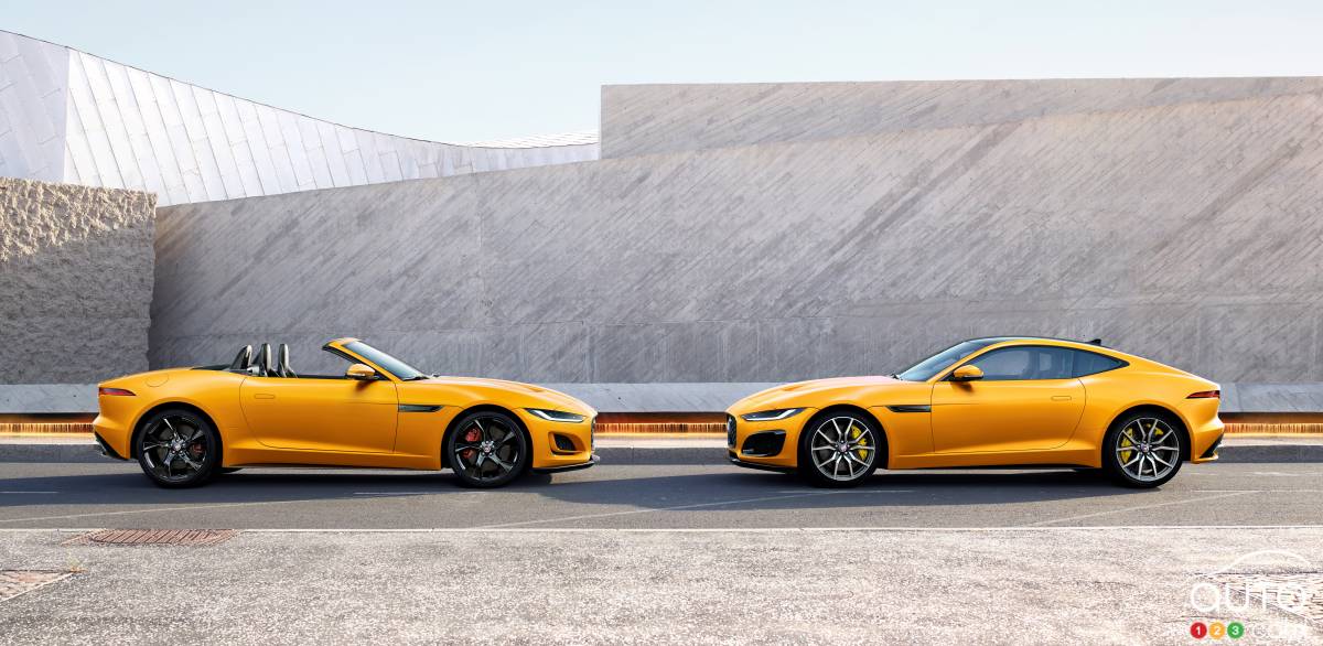 Les Jaguar F-Type, en versions décapotable et coupé