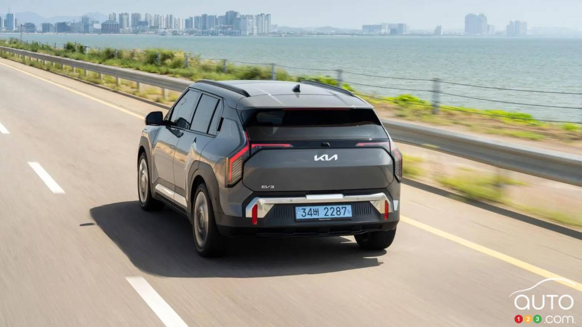 Le Kia EV3 2026, sur la route