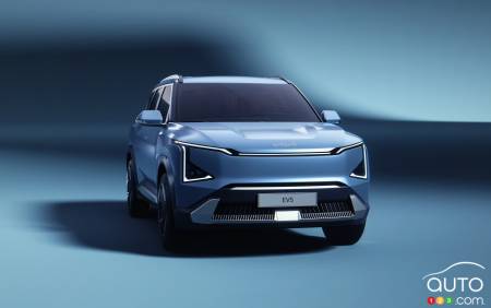 The new Kia EV5, front