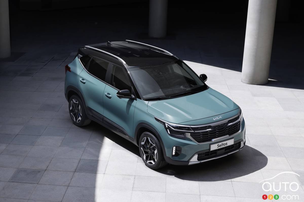 Kia Seltos 2023 (Corée du Sud), de haut