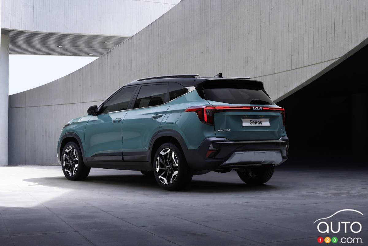 Kia Seltos 2023 (Corée du Sud), trois quarts arrière