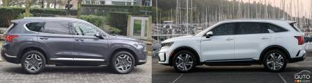 2023 Hyundai Santa Fe PHEV vs 2023 Kia Sorento PHEV