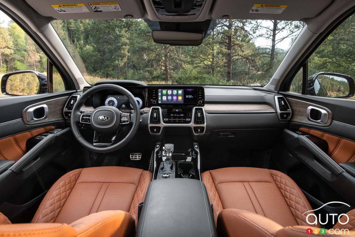 Kia Sorento X-Line 2021, intérieur