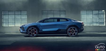 The Lamborghini Lanzador, in profile