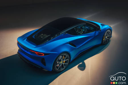 Lotus Emira 2022, de haut