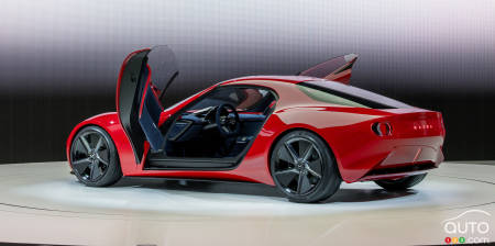 The Mazda Iconic SP concept, doors open