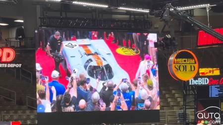 During the Mecum auction of the Porsche 917k belonging to Jerry Seinfeld