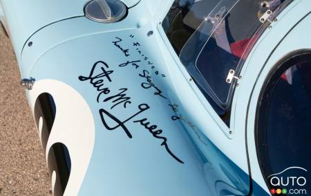 The 1969 Porsche 917k, with the signature of a certain former owner