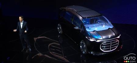 La Mercedes-Benz Vision V, de haut