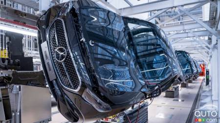 Dans l'usine Sindelfingen de Mercedes-Benz, en Allemagne
