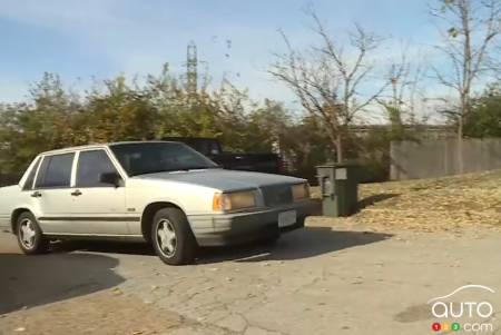 La Volvo 740 GLE 1991, sur la route