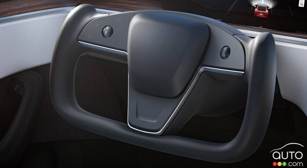 Tesla Model S, nouveau volant