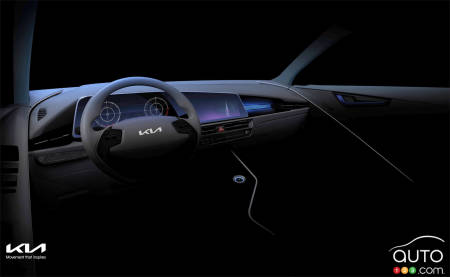 The next Kia Niro, volant, steering wheel, dashboard