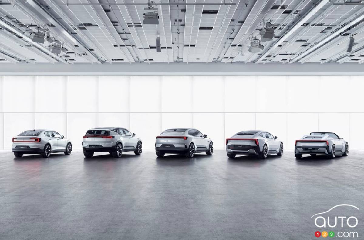 Les Polestar 2, 3, 4, 5 et 6