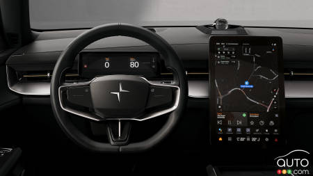 Le Polestar 3 2025, écran multimédia