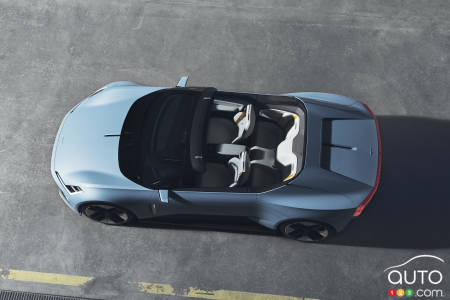 Polestar O2 roadster concept, from above