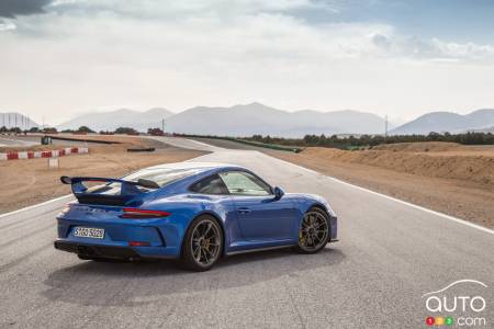 Porsche 911 GT3 2018, trois quarts arrière