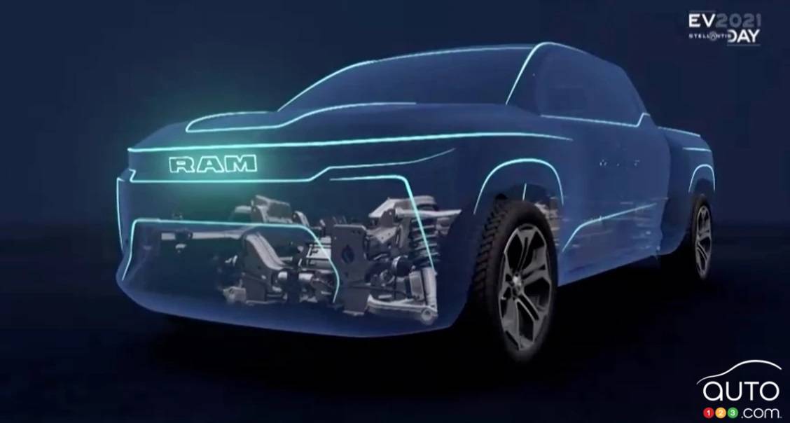 Image du futur camion Ram électrique