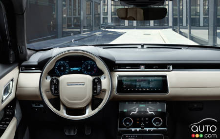 Highly technological yet easy-to-use Velar dashboard