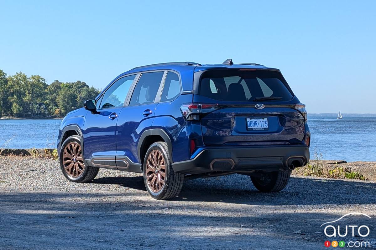 Subaru Forester 2025, trois quarts arrière