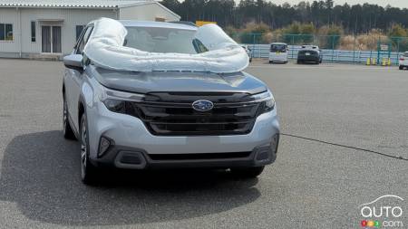 Le Subaru Forester 2025, avec le coussin déployé