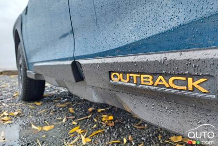 Outback badging on the current model