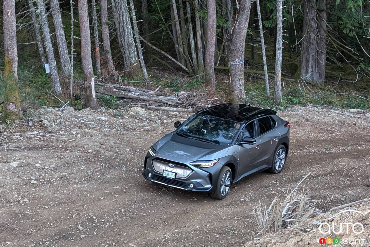 Subaru Solterra 2024, sur le sentier