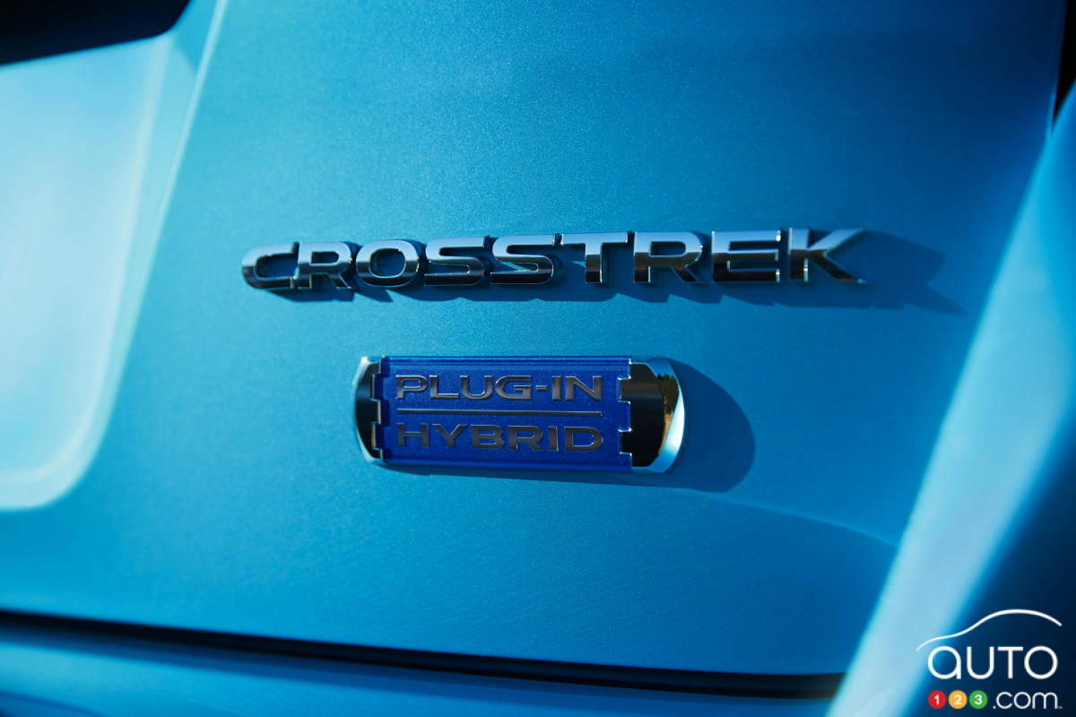 Subaru Crosstrek PHEV, écusson hybride