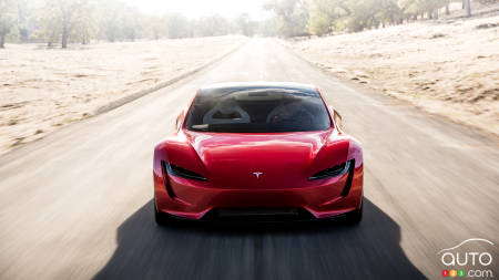 Prototype Tesla Roadster, avant