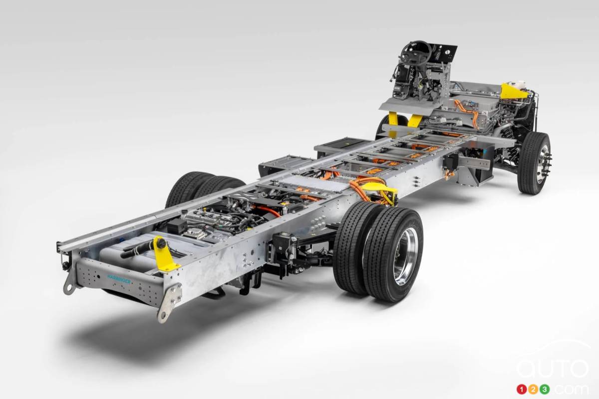 La plateforme de batteries du Thor Test Vehicle