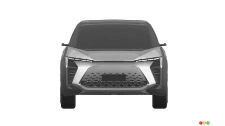 Toyota electric SUV prototype, front